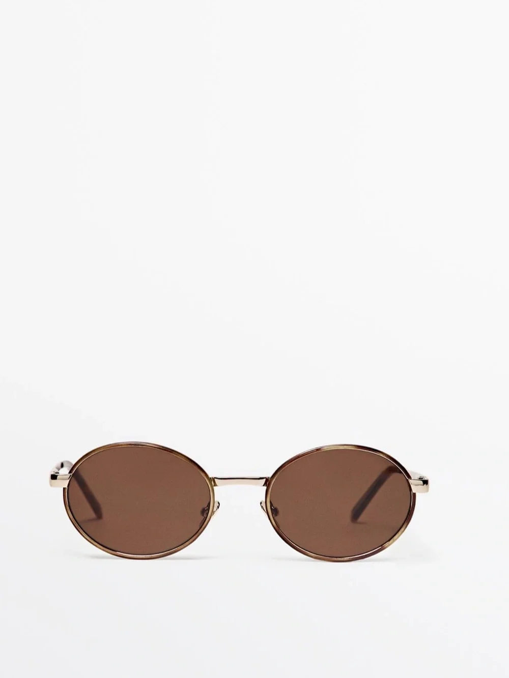 Massimo Dutti Contrast Round Sunglasses NWT